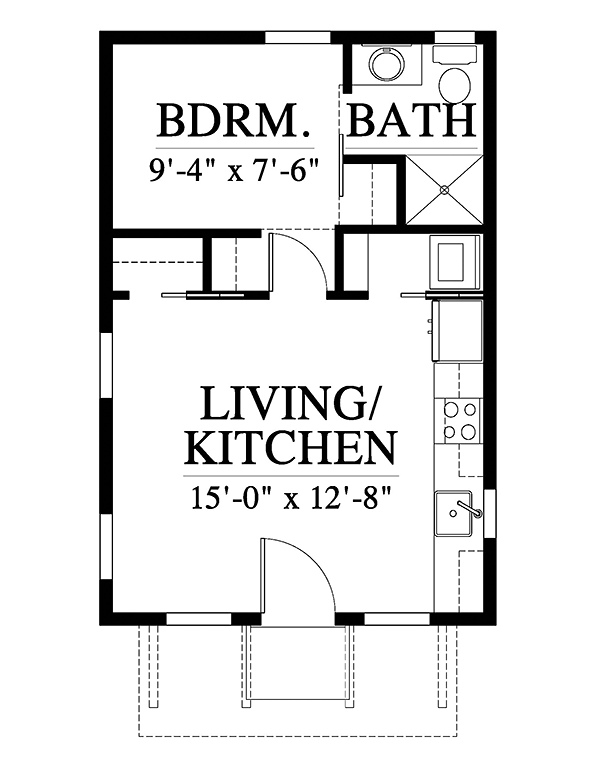 Home Garden Home Improvement PDF Floor Plan 475 Sq Ft 10x28 Tiny House Model 3 Building