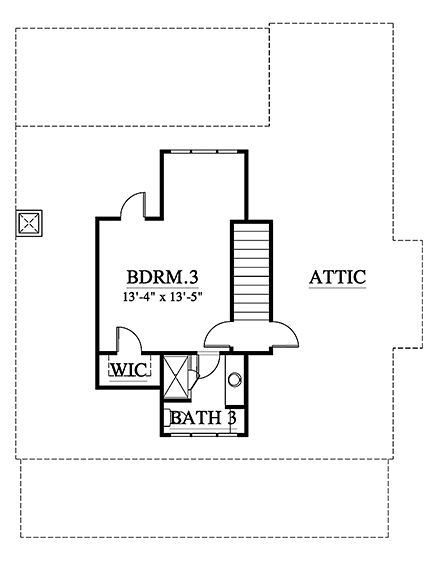 House Plan 73936 Second Level Plan