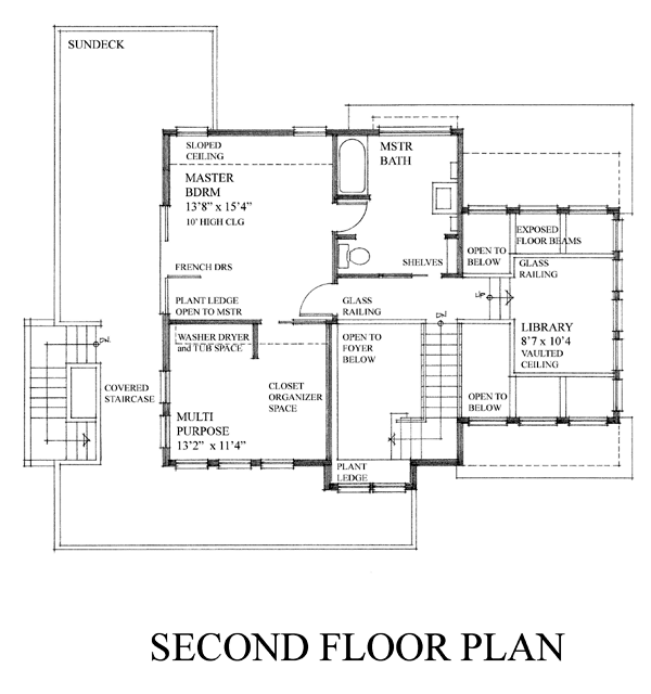 Contemporary Craftsman Traditional Level Two of Plan 74016