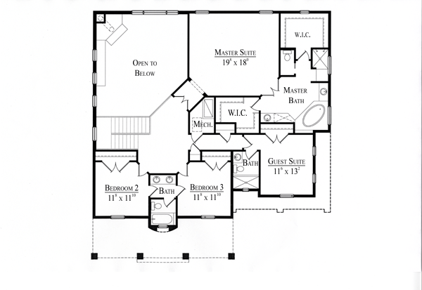 Mediterranean Southwest Level Two of Plan 74203