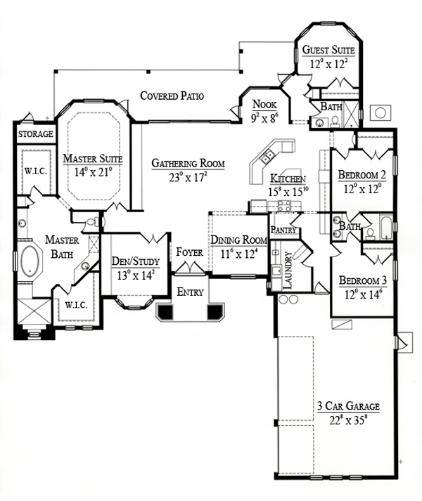 Mediterranean Level One of Plan 74210