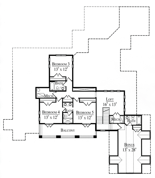 Mediterranean Southwest Level Two of Plan 74230