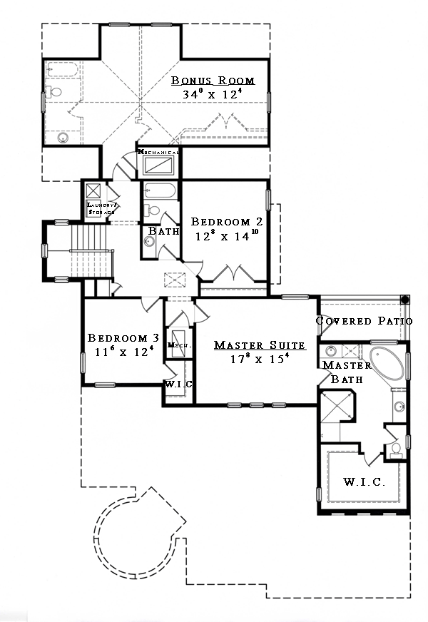 Mediterranean Southwest Level Two of Plan 74245