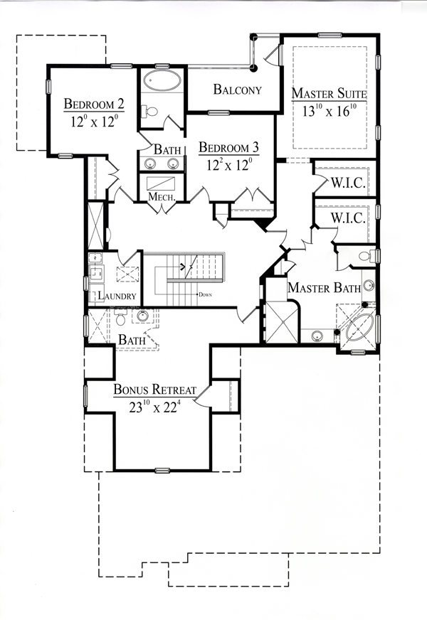 Mediterranean Southwest Level Two of Plan 74247