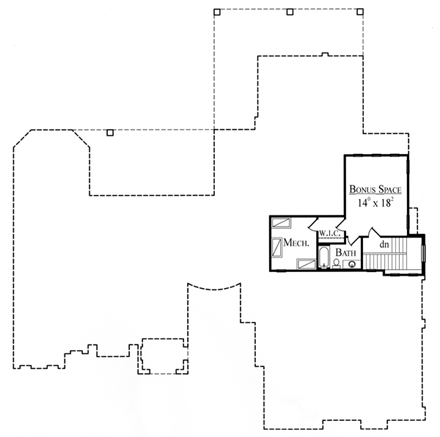 House Plan 74267 Second Level Plan