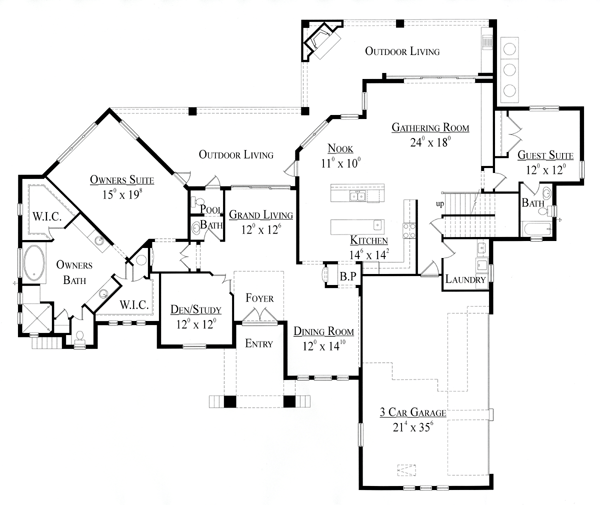 Mediterranean Level One of Plan 74272