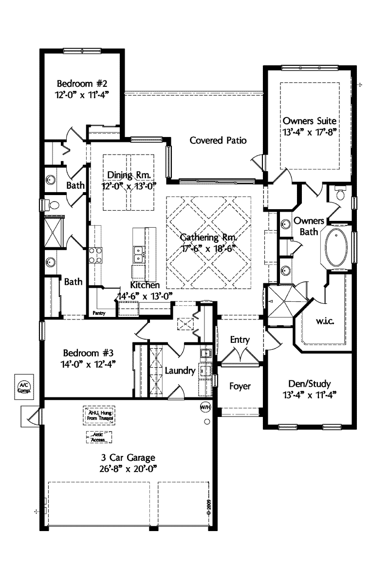 Mediterranean Level One of Plan 74285