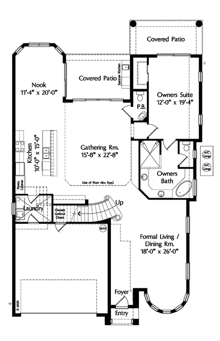 House Plan 74288 First Level Plan