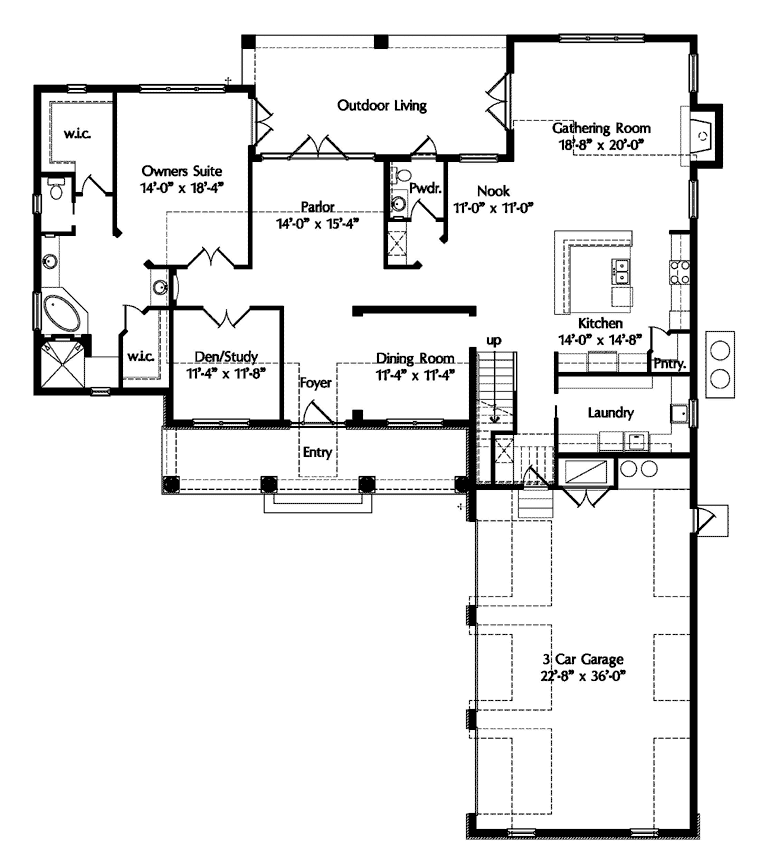 Traditional Level One of Plan 74291