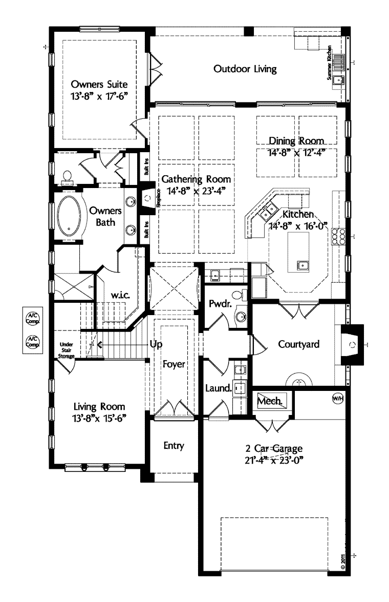 Mediterranean Level One of Plan 74293