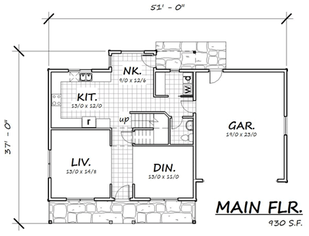 House Plan 74312 First Level Plan