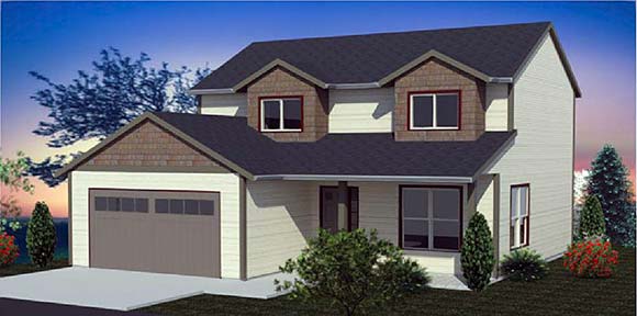 House Plan 74315 Elevation