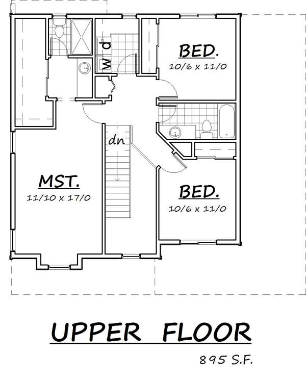 Colonial Country Farmhouse Traditional Level Two of Plan 74316