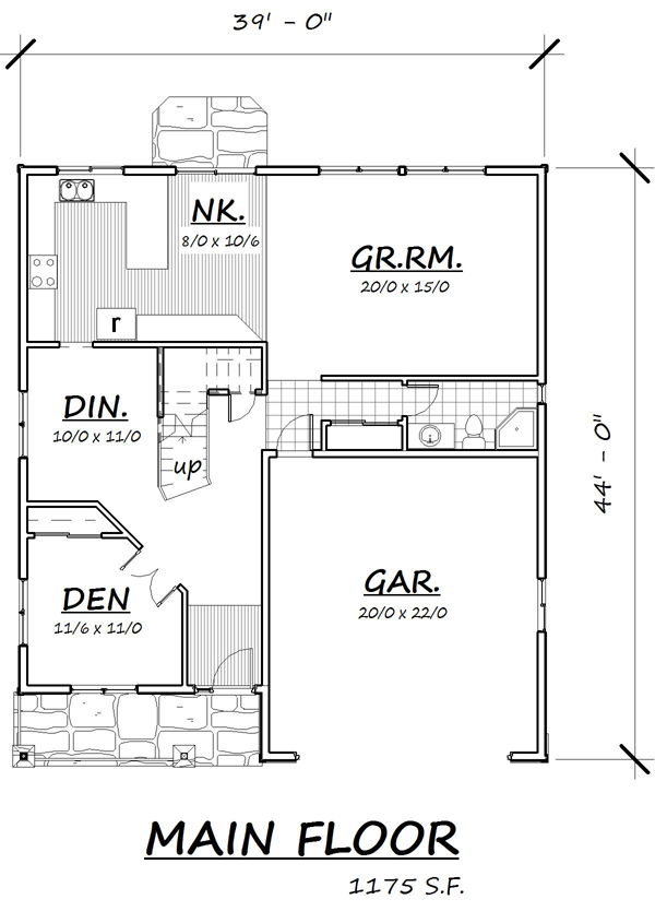 Cape Cod Coastal Traditional Level One of Plan 74318