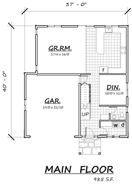 House Plan 74319 First Level Plan