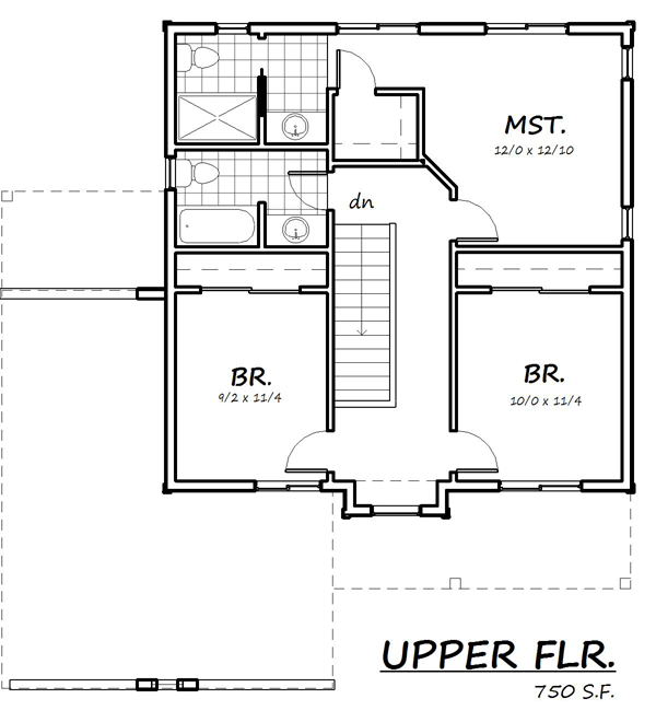 Cape Cod Coastal Farmhouse Traditional Level Two of Plan 74327