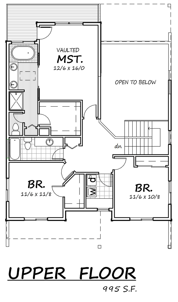 Country Craftsman Traditional Level Two of Plan 74329