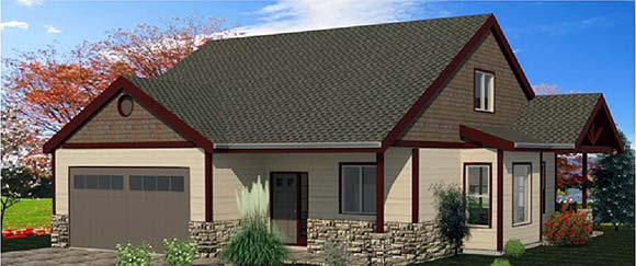 House Plan 74333 Elevation