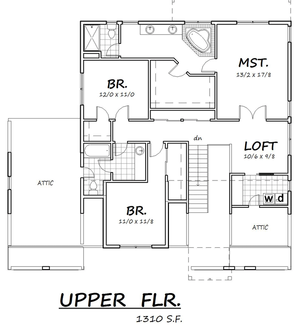 Country Craftsman Traditional Level Two of Plan 74340