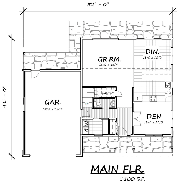 Cape Cod Coastal Traditional Level One of Plan 74341