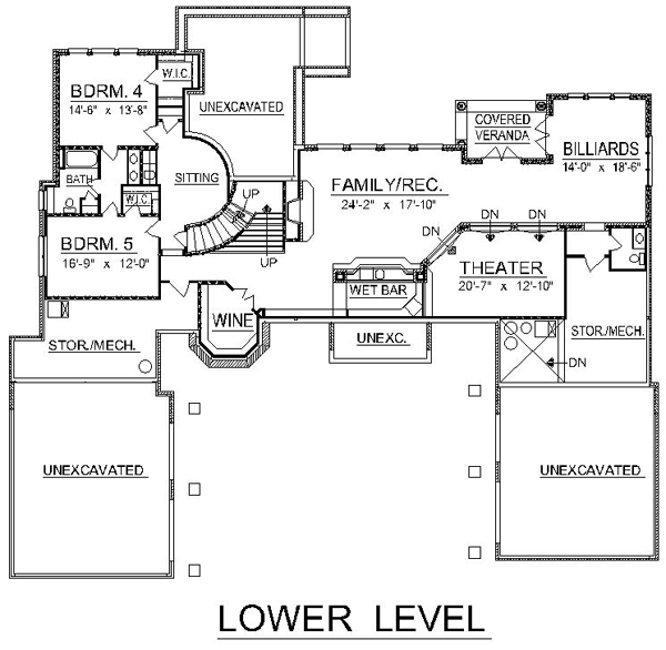  Lower Level of Plan 74412