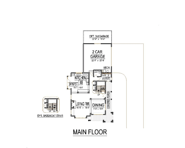 Craftsman Level One of Plan 74422