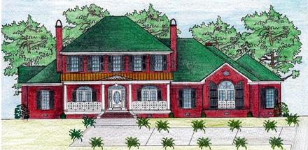 House Plan 74627 Elevation