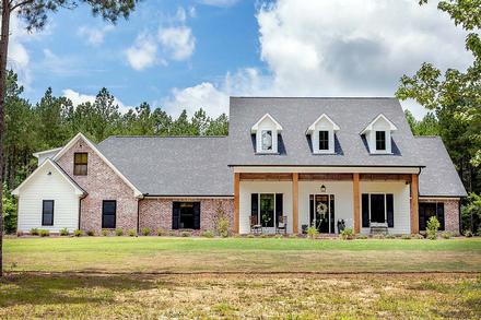 Country Ranch Traditional Elevation of Plan 74650