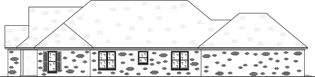 Craftsman, Traditional Plan with 2415 Sq. Ft., 3 Bedrooms, 3 Bathrooms, 2 Car Garage Picture 2