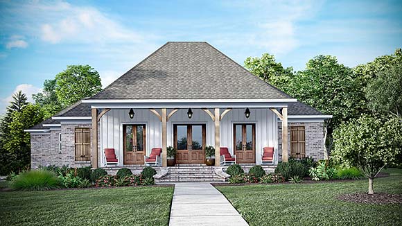 House Plan 74686 Elevation