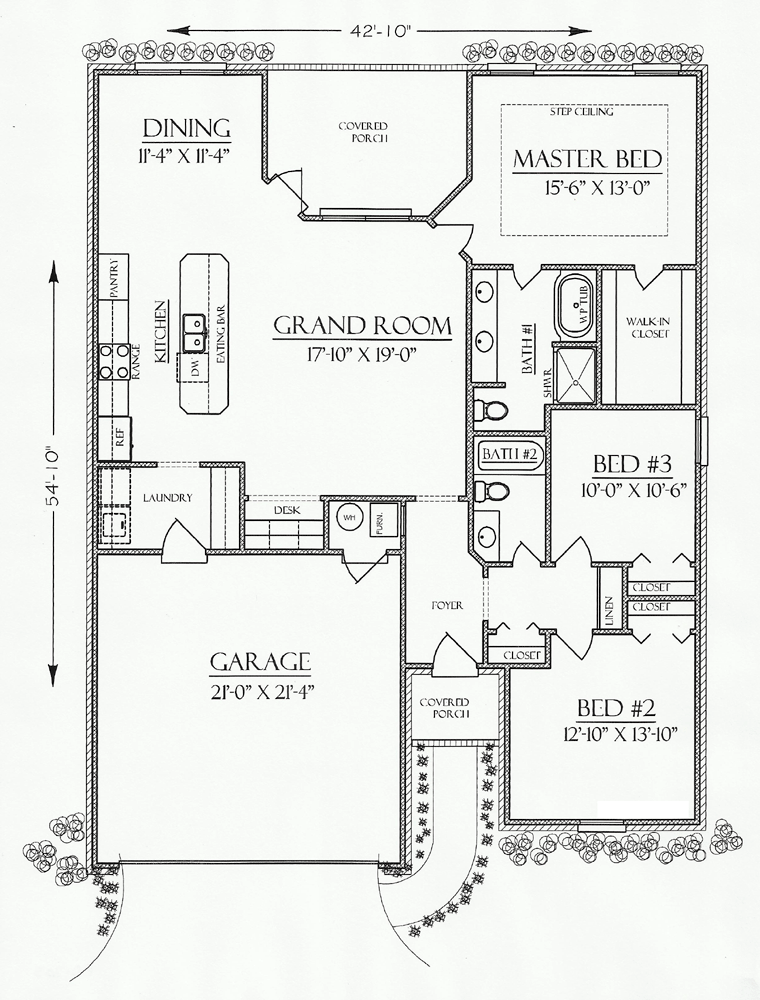 Cottage Country European Level One of Plan 74703