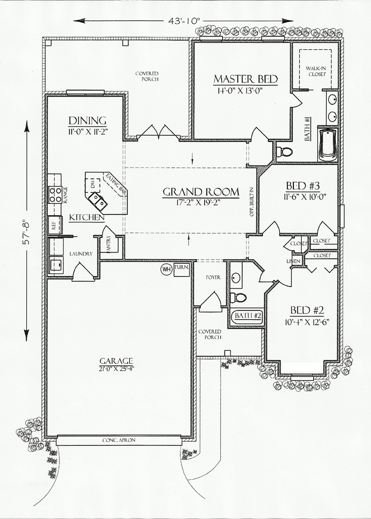 Cottage Country European Southern Level One of Plan 74706