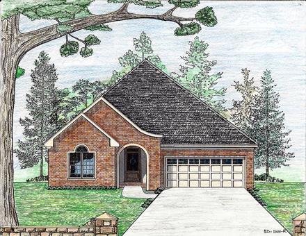 Cottage Country European Elevation of Plan 74711