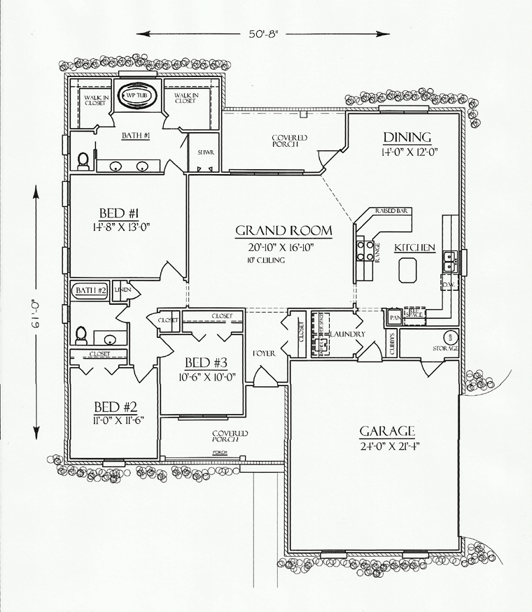 Cottage Country Southern Victorian Level One of Plan 74717