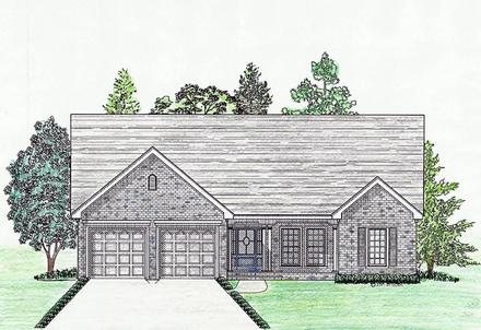 Cottage Country Southern Elevation of Plan 74719