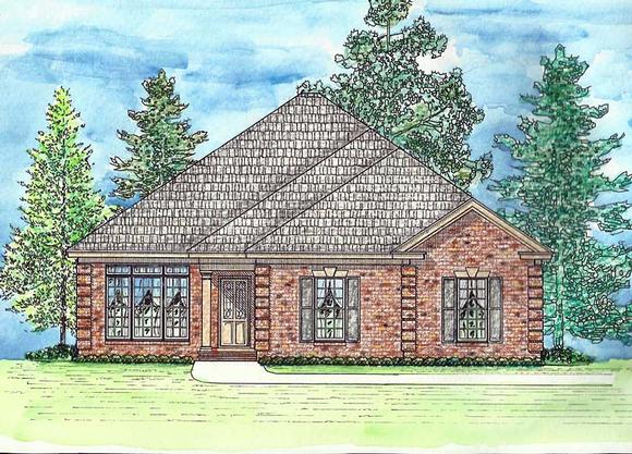 House Plan 74728 Elevation