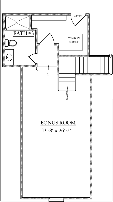 Country Craftsman Southern Level Two of Plan 74758