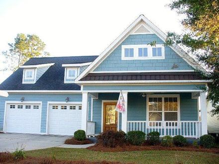 Bungalow Country Craftsman Elevation of Plan 74760
