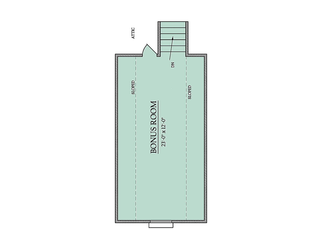 Bungalow Cottage Country Craftsman Southern Level Two of Plan 74771