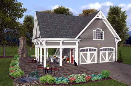 Craftsman Traditional Elevation of Plan 74803