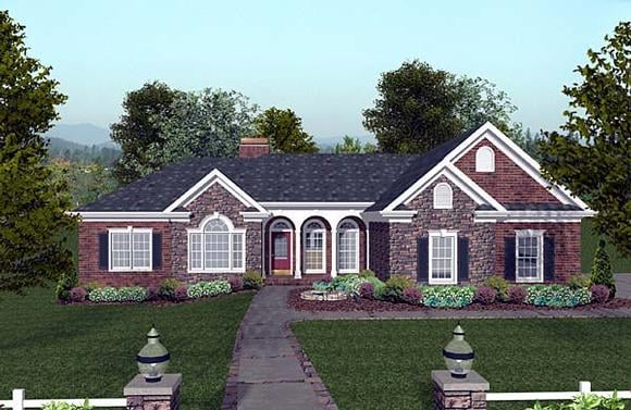 House Plan 74808 Elevation