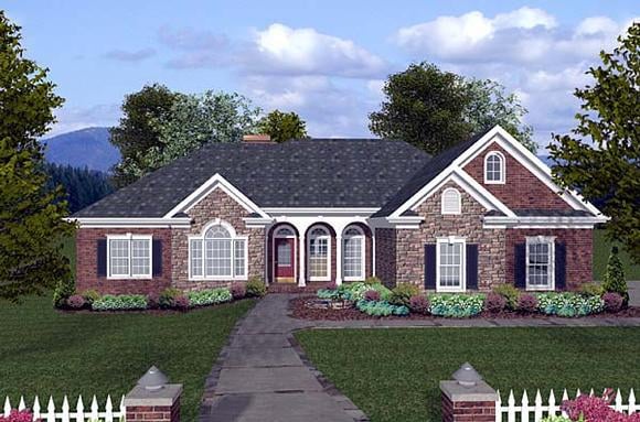 House Plan 74810 Elevation