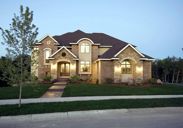 European Plan with 4398 Sq. Ft., 5 Bedrooms, 6 Bathrooms, 3 Car Garage Picture 2