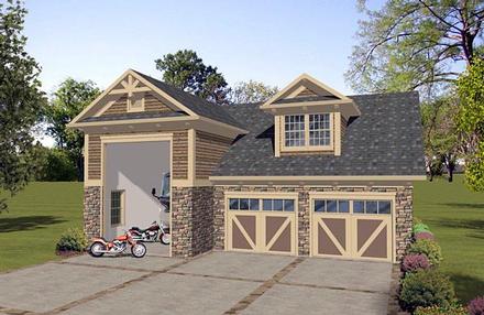 Garage Plan 74836 - 3 Car Garage Apartment Elevation