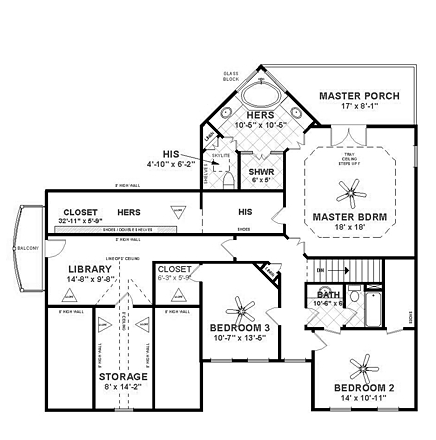 Country Craftsman Level Two of Plan 74856