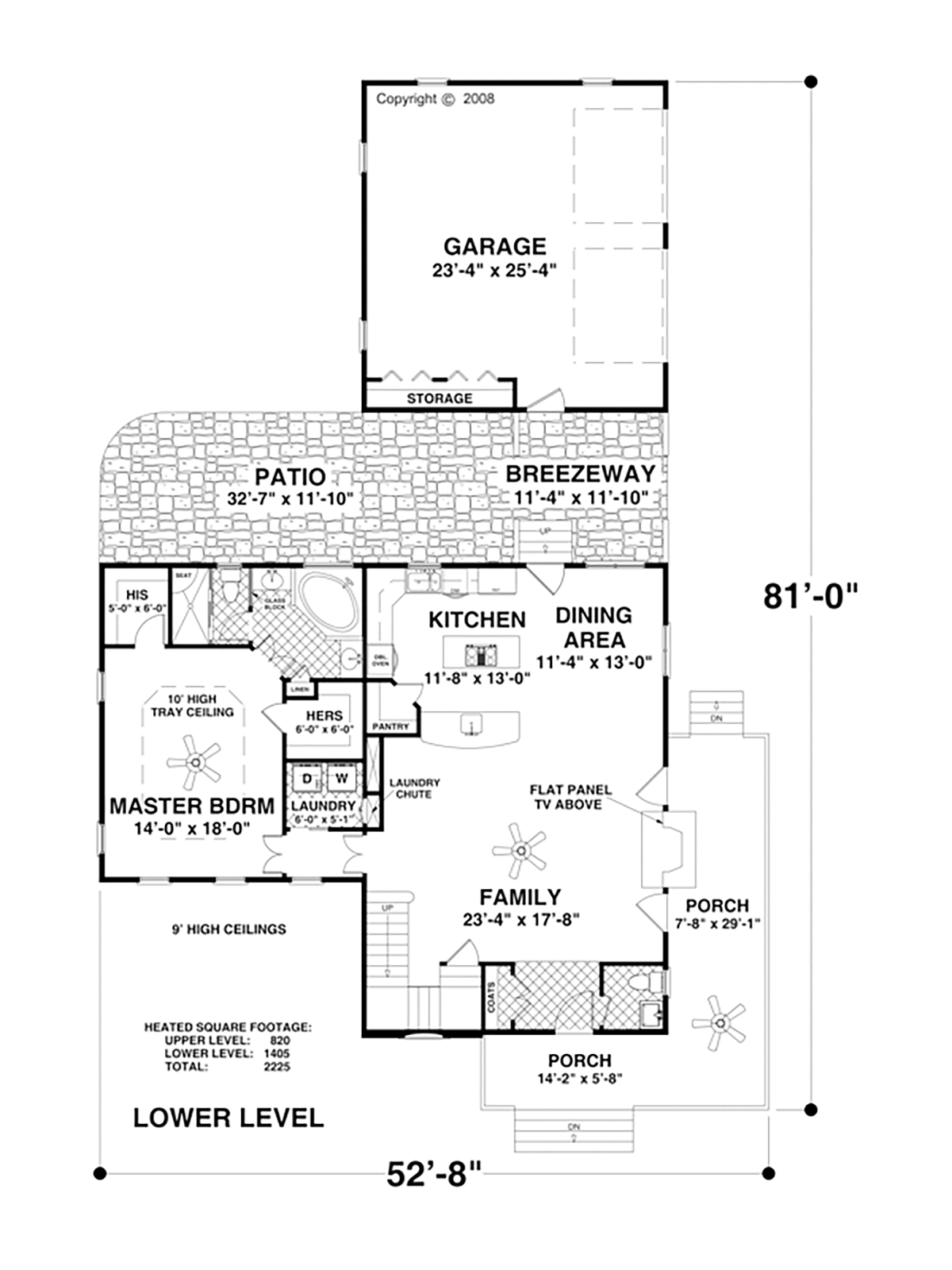 Contemporary Country Level One of Plan 74870