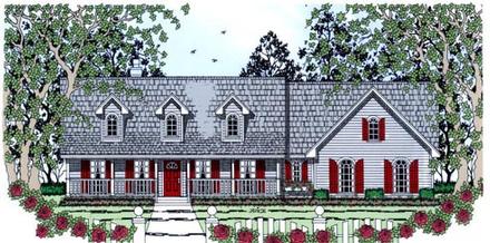 Country Elevation of Plan 75014