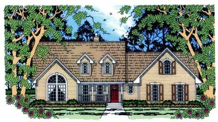 Country Elevation of Plan 75018