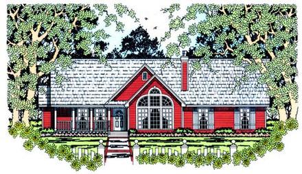 Country Elevation of Plan 75019