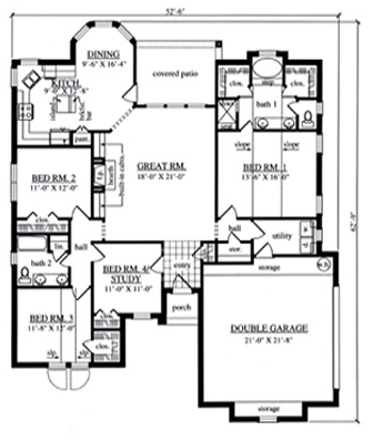 Traditional Level One of Plan 75025